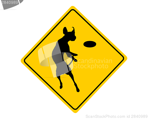 Image of Dog agility warning sign