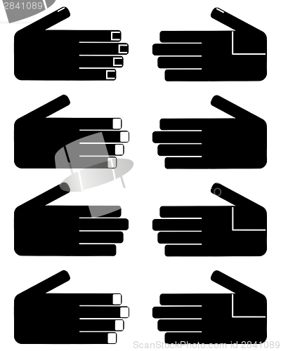 Image of Hand of woman and man