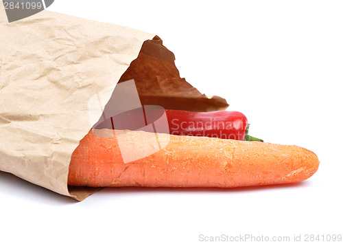 Image of Vegetables in paper bag