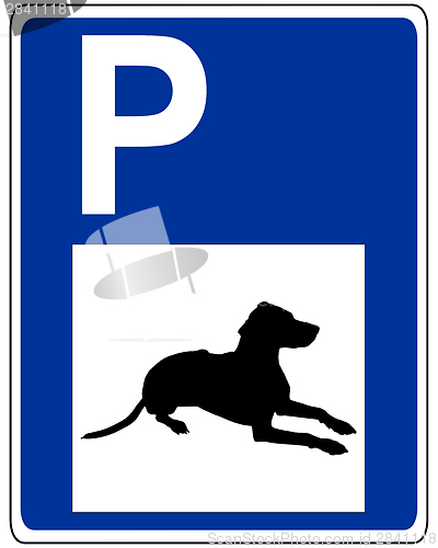 Image of Traffic sign for dogs