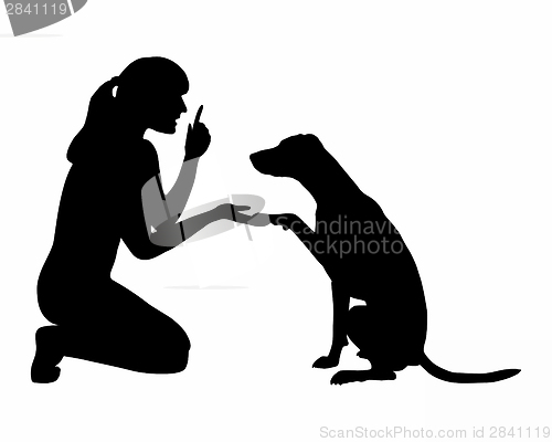 Image of Dog Training (obedience): Command: paw