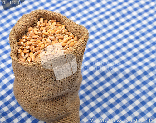 Image of Cereal bag on cloth