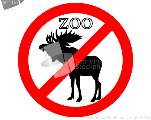 Image of Moose in zoo prohibited