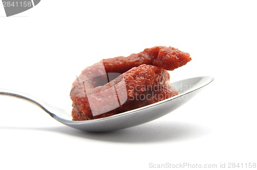 Image of Tomato puree on spoon