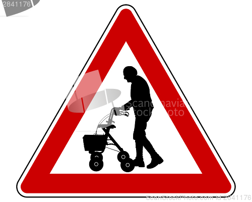 Image of Caution elderly people