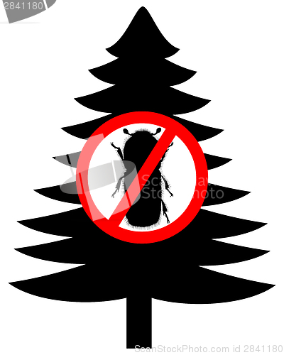 Image of Bark-beetle traffic sign