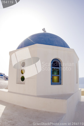 Image of church view santorini