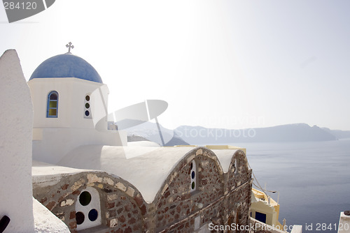 Image of church view santorini