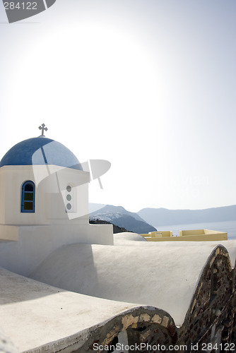 Image of church view santorini