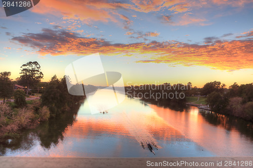 Image of Beautiful sunrise over the Nepean River in Penrith