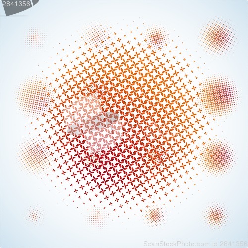 Image of Abstract halftone design. EPS 10