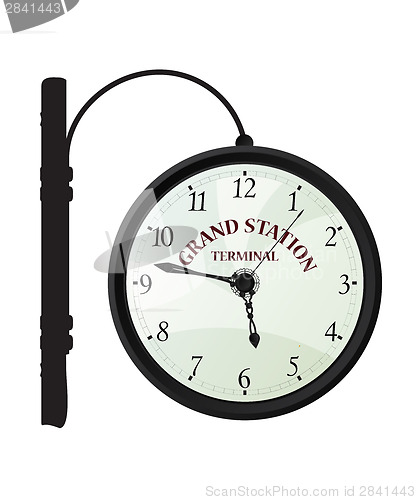 Image of Vintage railway station clock