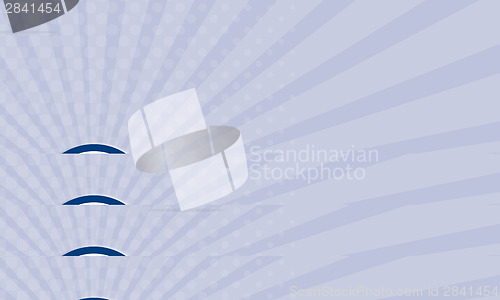 Image of Business card Construction Worker Thumbs Up Circle Retro