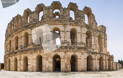 Image of Roman biggest amphitheater in El Djem