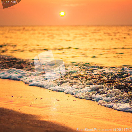 Image of Sand Beach And Wave