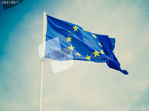 Image of Retro look Flag of Europe