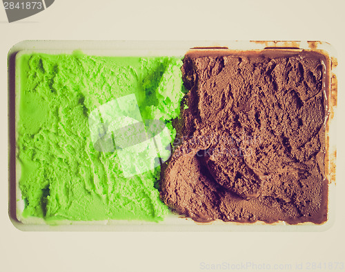 Image of Retro look Mint chocolate ice cream