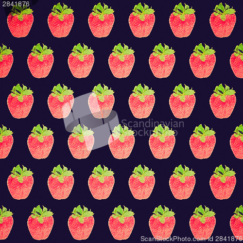 Image of Retro look Strawberry background