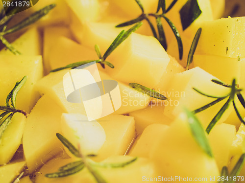 Image of Retro look Potatoes picture