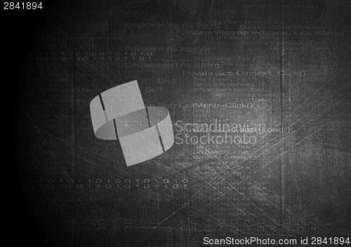 Image of Dark technology grunge background