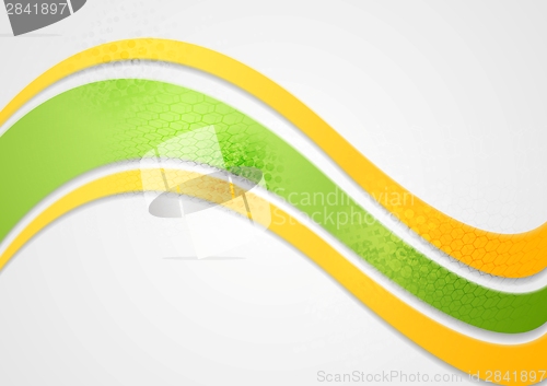 Image of Abstract wavy colorful background