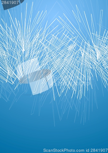 Image of Concept blue design with abstract lines
