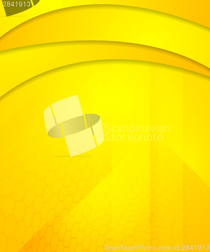Image of Yellow waves tech corporate design