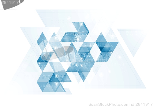 Image of Hi-tech blue background
