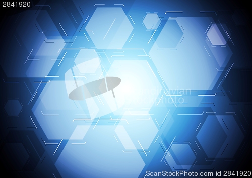 Image of Dark blue tech backdrop