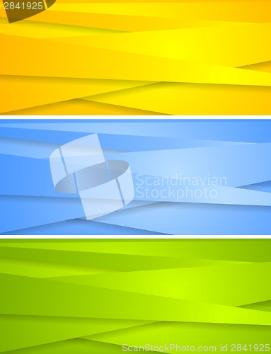 Image of Abstract technical banners template