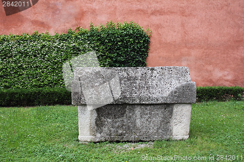 Image of Stone sarcophagus