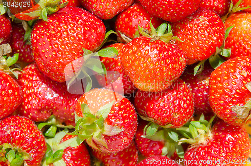 Image of Background of strawberries