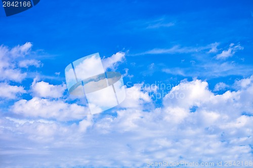 Image of blue sky with clouds 
