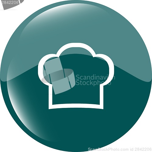 Image of Chef hat sign icon. Cooking symbol. Cooks hat