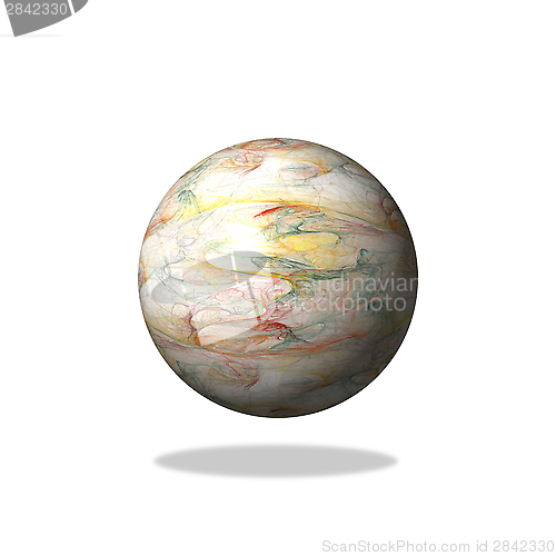 Image of Abstract Light Fractal Globe