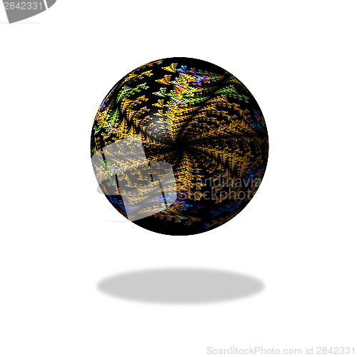 Image of Abstract Dark Fractal Globe