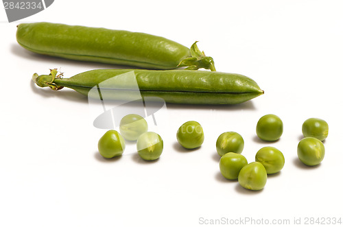 Image of Green peas and pods