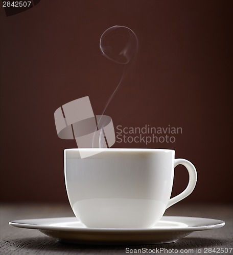 Image of steaming coffee cup