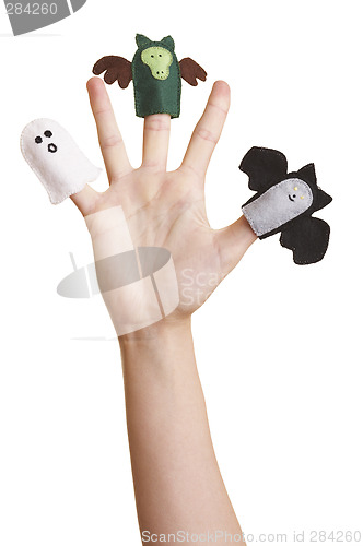 Image of Halloween finger puppets