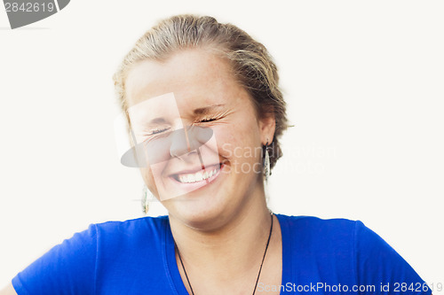 Image of Young Blue-Eyed Girl 