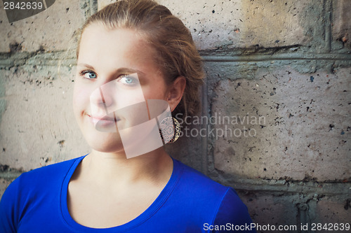 Image of Young Blue-Eyed Girl 