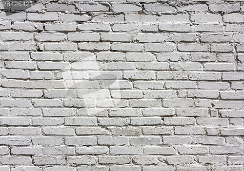 Image of White Brick Wall Pattern