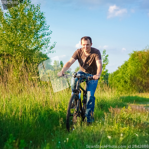 Image of Young Man On The Bicycle
