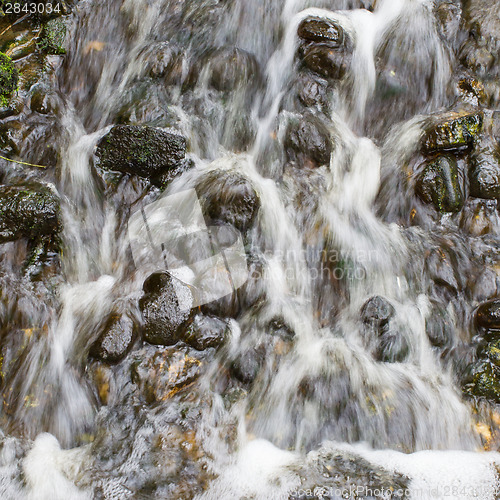 Image of Water flowing over stones