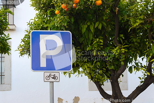 Image of Bicycle parking sign