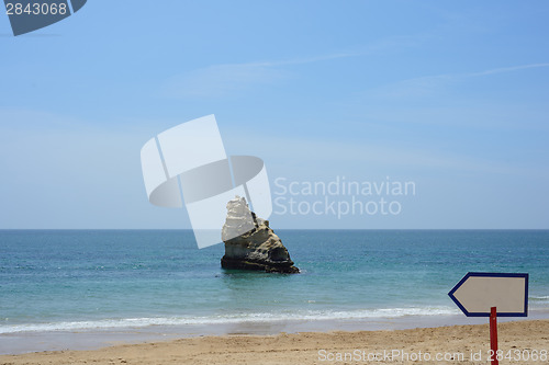 Image of Rock cliff in ocean