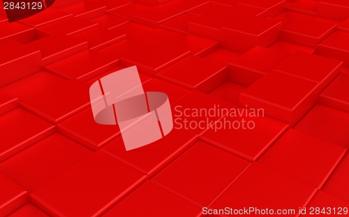 Image of Abstract red carpeting urban background