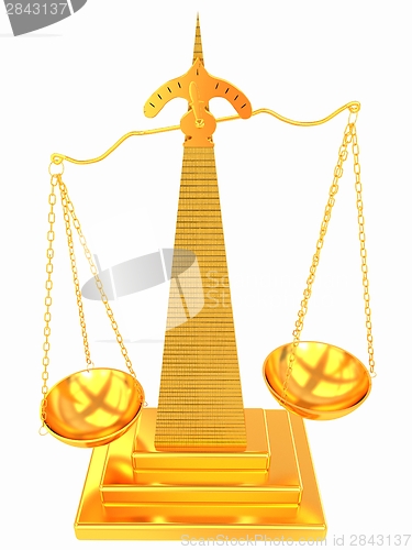 Image of Gold scales of justice