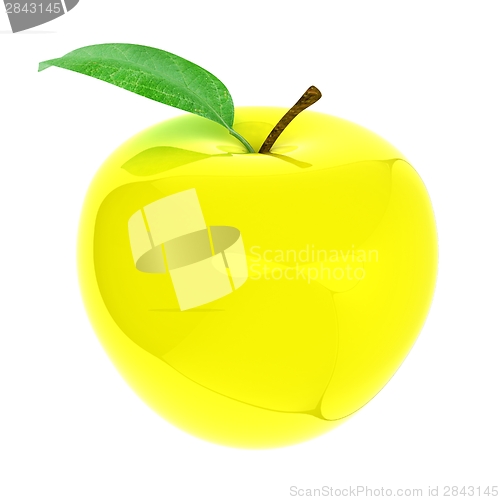 Image of Green apple, isolated on white background 