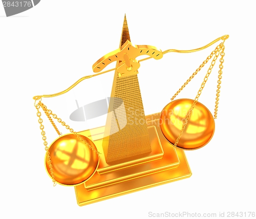 Image of Gold scales of justice